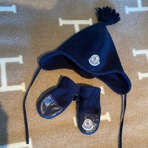 Moncler Baby Hat & Mittens